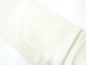 アンティーク　相良刺繍花鳥模様袋帯（材料）